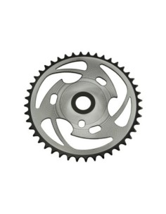 Steel Chainring Zt7b-d 44t 1/2 X 1/8 Chrome/Black.